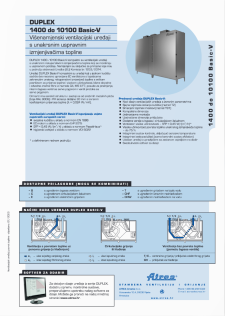 Tehnički katalog DUPLEX 1400–10100 Basic-V