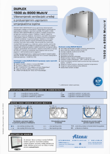 Tehnički katalog DUPLEX 500–8000 Multi-V